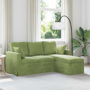 vidaXL Canapé vert clair 178 x 134 x 80 cm Velours