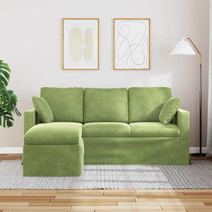 vidaXL Canapé vert clair 178 x 134 x 80 cm Velours