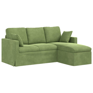 vidaXL Canapé vert clair 178 x 134 x 80 cm Velours
