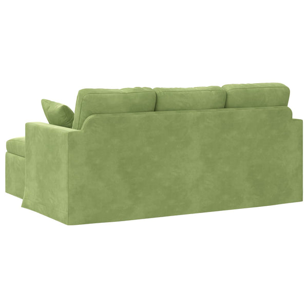 vidaXL Canapé vert clair 178 x 134 x 80 cm Velours