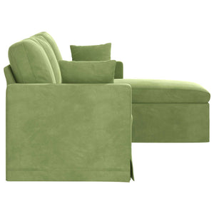 vidaXL Canapé vert clair 178 x 134 x 80 cm Velours