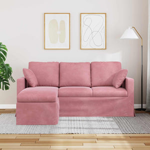 Rosa Samt Sofa 178 cm