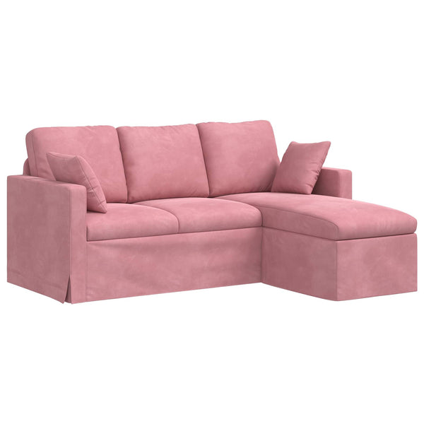 Rosa Samt Sofa 178 cm