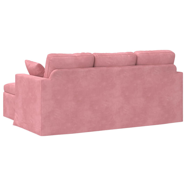 Rosa Samt Sofa 178 cm