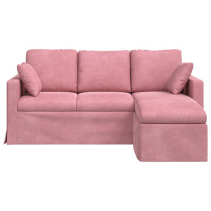 Rosa Samt Sofa 178 cm