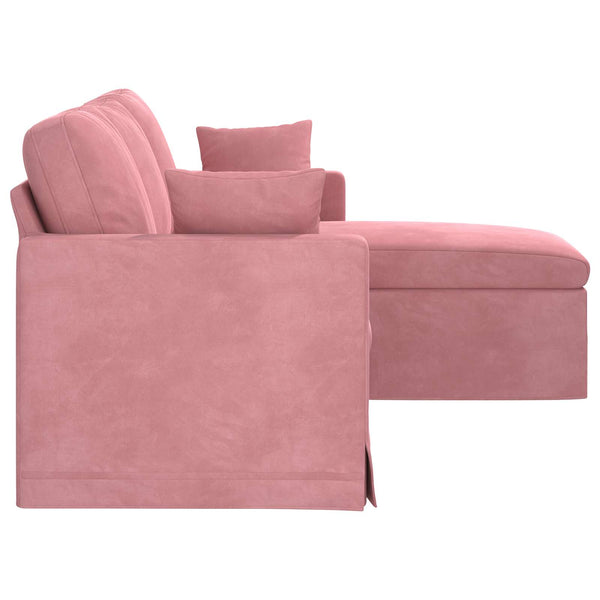 Rosa Samt Sofa 178 cm