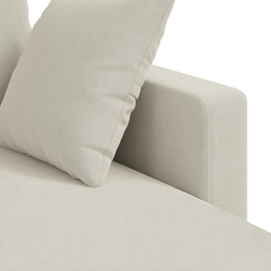 Creme Samt Sofa 178 cm