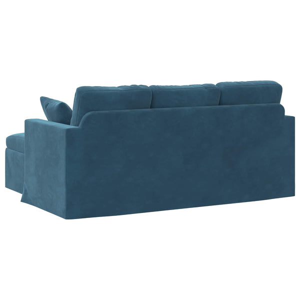Blaues Samt Sofa 178 cm