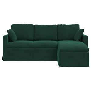 vidaXL Canapé vert foncé 198 x 134 x 80 cm Velours