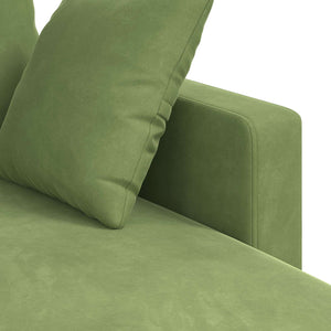 Hellgrünes Samt Sofa 198 cm