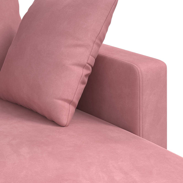 Rosa Samt Sofa 198 cm