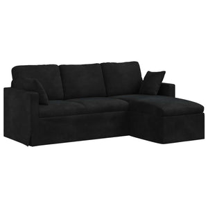 vidaXL Canapé Noir 198 x 134 x 80 cm Velours