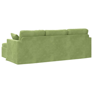 Hellgrünes Samt Sofa 228 cm