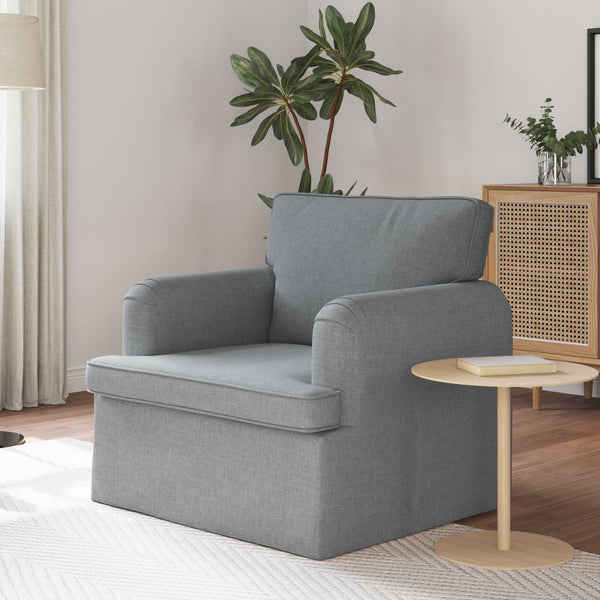 vidaXL Canapé Gris clair 84 x 80 x 85 cm Tissu