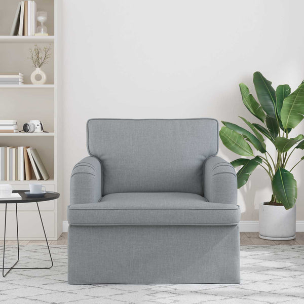 vidaXL Canapé Gris clair 84 x 80 x 85 cm Tissu