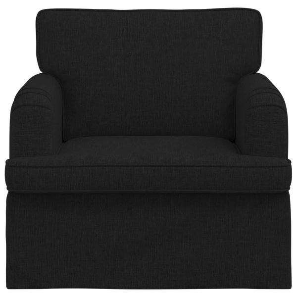 Schwarzes Stoff Sofa 84cm