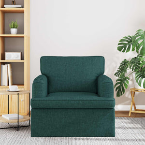 Dunkelgrünes Stoffsofa 84x80x85cm