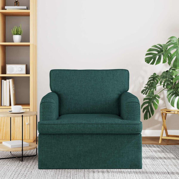Dunkelgrünes Stoffsofa 84x80x85cm