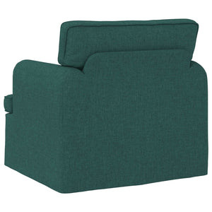 Dunkelgrünes Stoffsofa 84x80x85cm