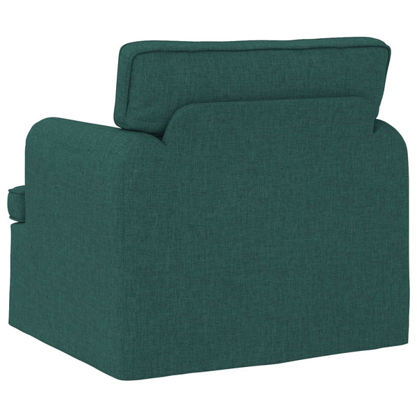 Dunkelgrünes Stoffsofa 84x80x85cm