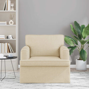 Creme Stoff Sofa 84x80x85 cm