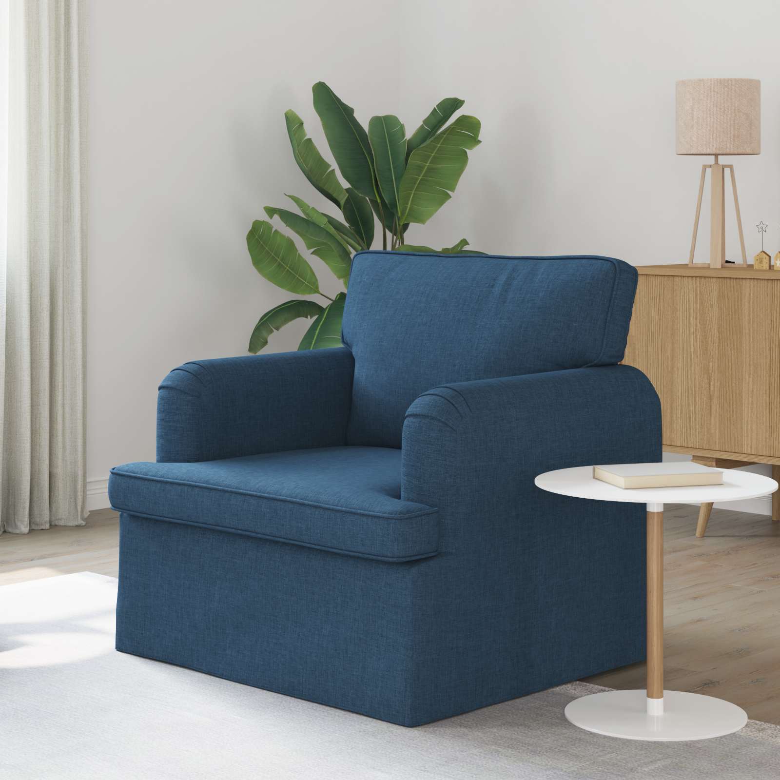 Blaues Stoffsofa 84x80x85cm