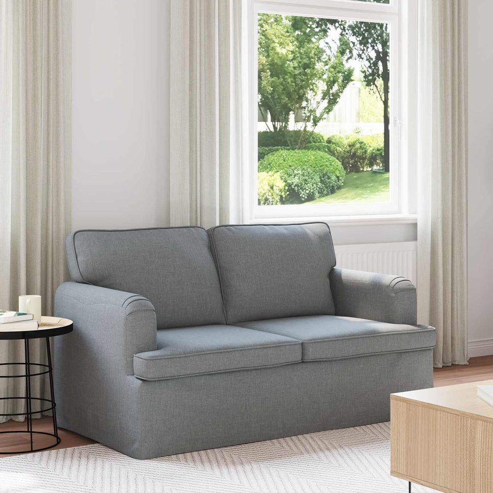 Hellgraues Stoffsofa 144 cm