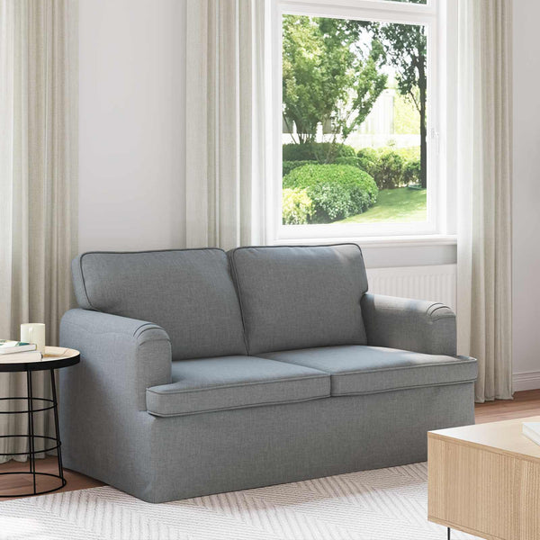 Hellgraues Stoffsofa 144 cm