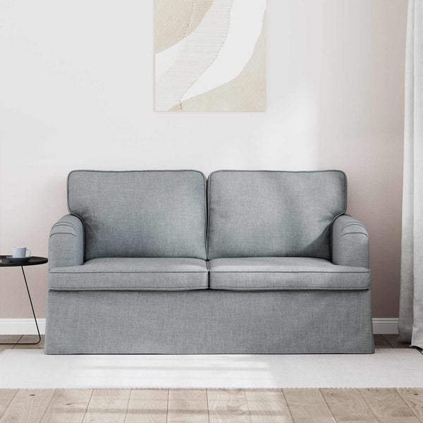 Hellgraues Stoffsofa 144 cm