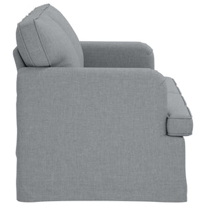 Hellgraues Stoffsofa 144 cm