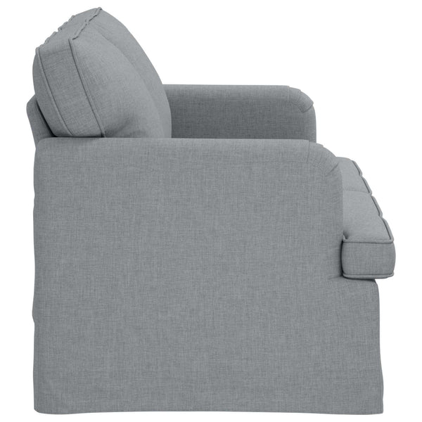 Hellgraues Stoffsofa 144 cm