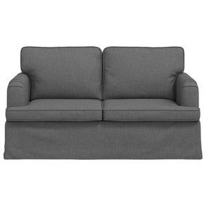 Dunkelgraues Stoffsofa 144 cm