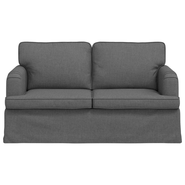 Dunkelgraues Stoffsofa 144 cm
