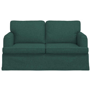 Dunkelgrünes Stoffsofa 144 cm