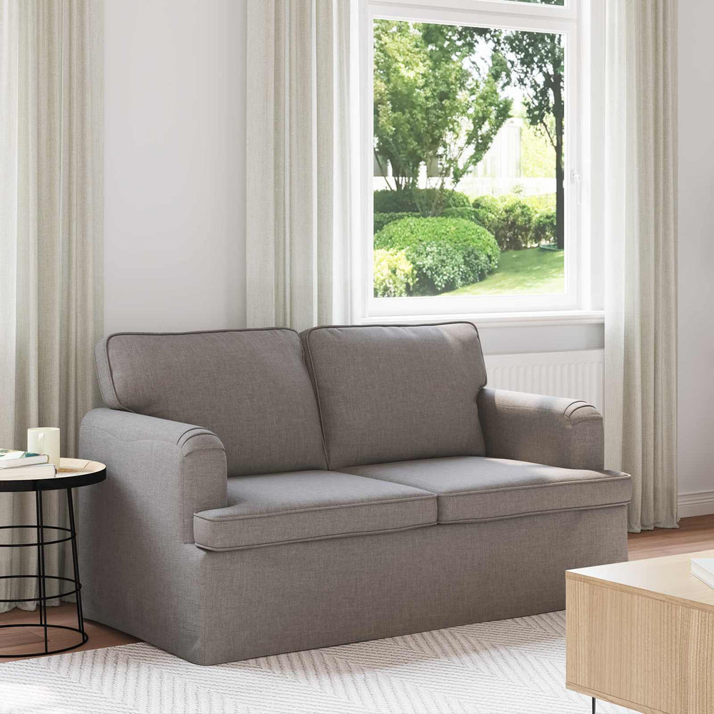 Taupe Stoff Sofa 144 cm