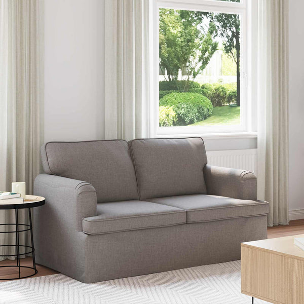 Taupe Stoff Sofa 144 cm