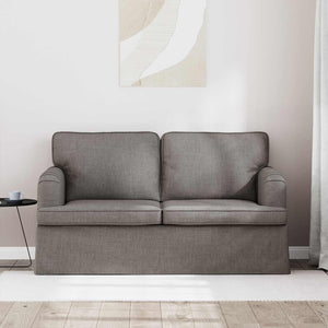 Taupe Stoff Sofa 144 cm