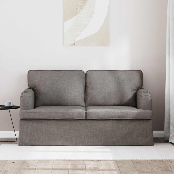 Taupe Stoff Sofa 144 cm