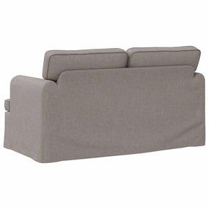 Taupe Stoff Sofa 144 cm