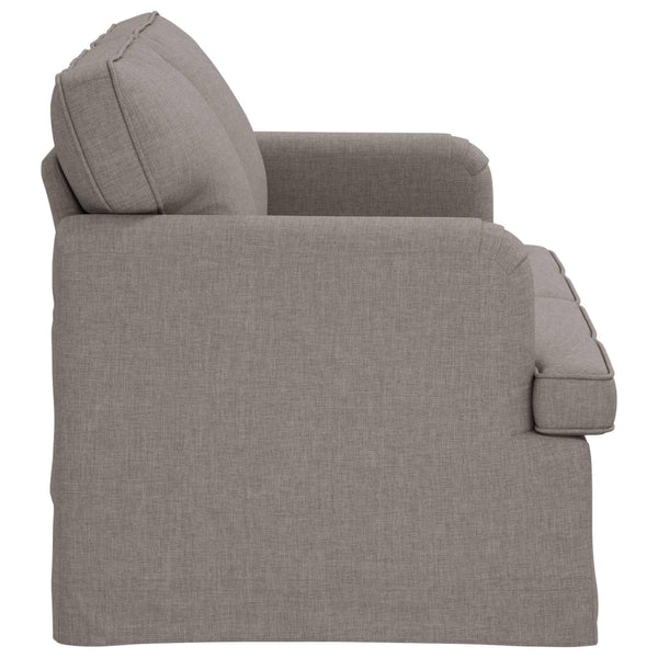 Taupe Stoff Sofa 144 cm