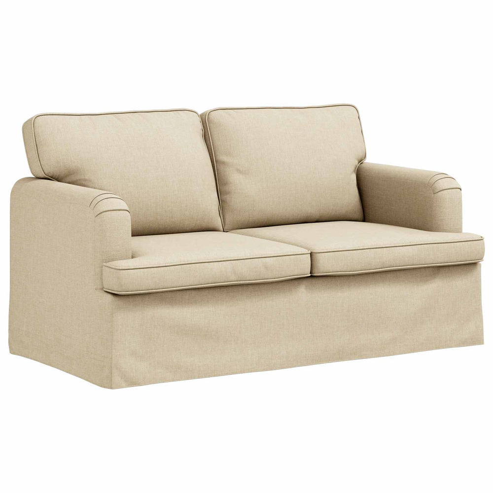 Creme Stoff Sofa 144 cm