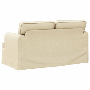 Creme Stoff Sofa 144 cm