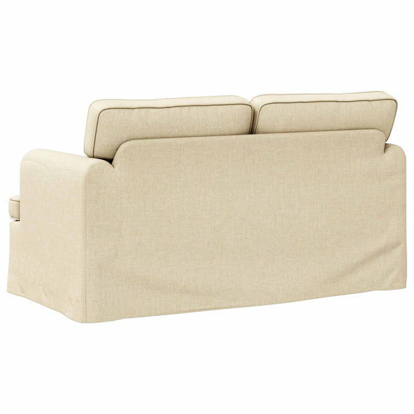 Creme Stoff Sofa 144 cm