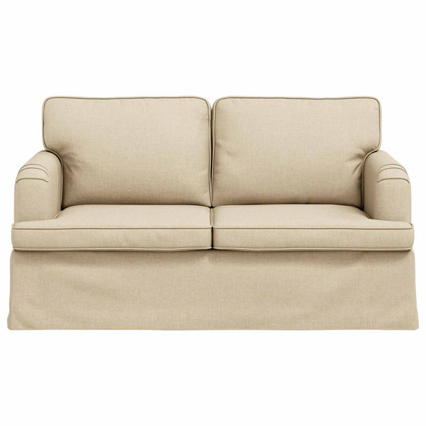 Creme Stoff Sofa 144 cm