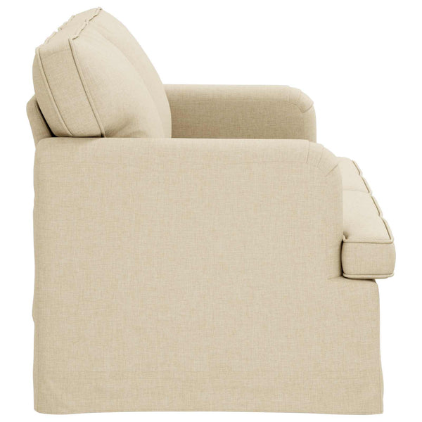 Creme Stoff Sofa 144 cm