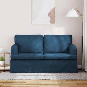 Blaues Stoffsofa 144 cm