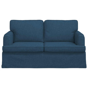 Blaues Stoffsofa 144 cm