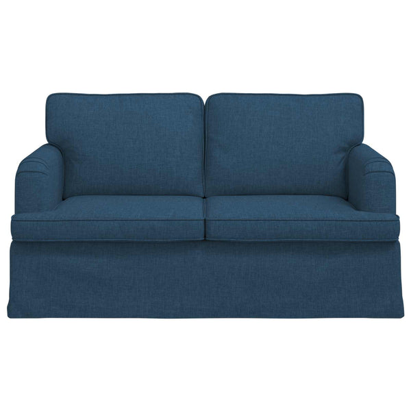 Blaues Stoffsofa 144 cm
