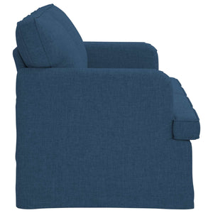 Blaues Stoffsofa 144 cm