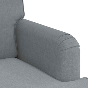 Hellgraues Stoffsofa 162 cm